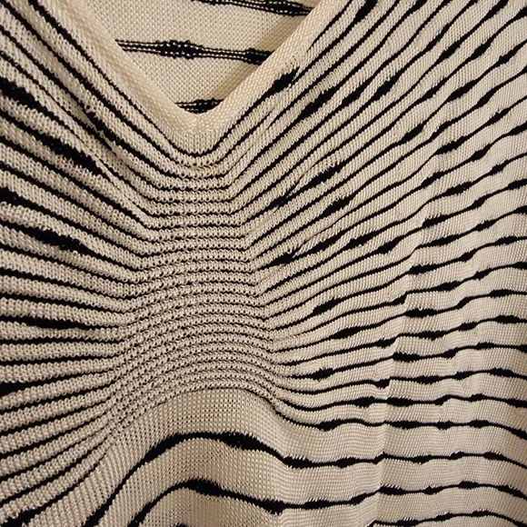 Armani Black and White Striped Shirt - Picture 4 of 6